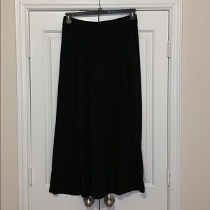 A-line Black Maxi Skirt